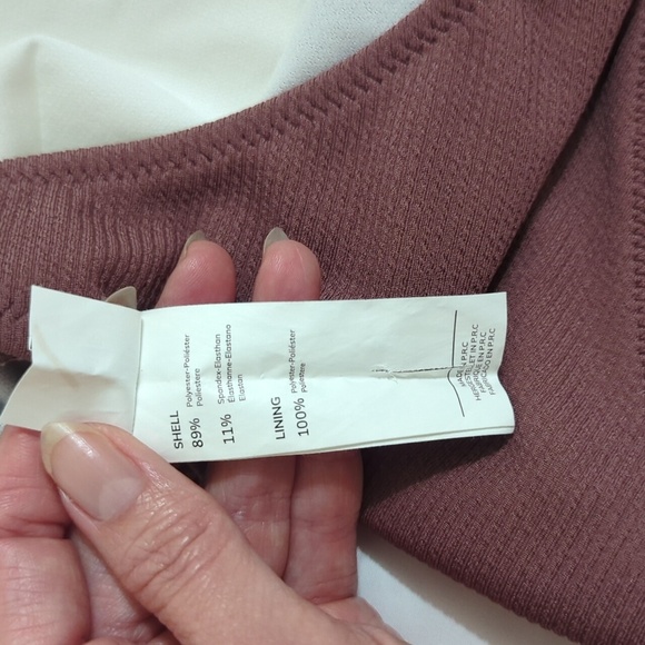 Cupshe One Piece Ribbed Cut Out Side One Shoulder Swimsuit, Color Coffee Size S - Picture 14 of 16